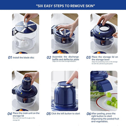 Electric Fruit Peeler - No Knife Needed – Fast, Safe & Easy