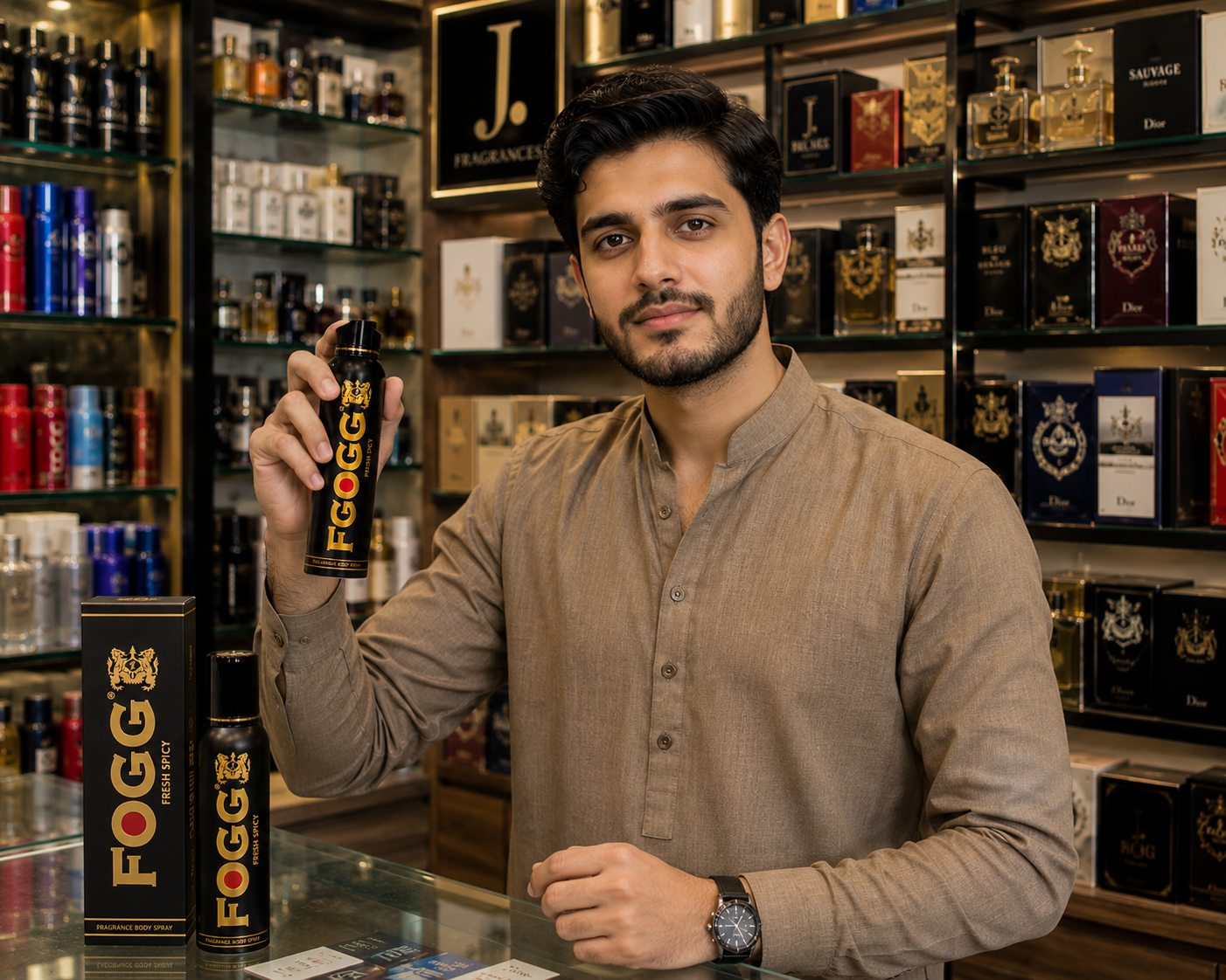 FOGG Fresh Spicy Body Spray For Men 100ml - Long Lasting Daily Wear Fragrance