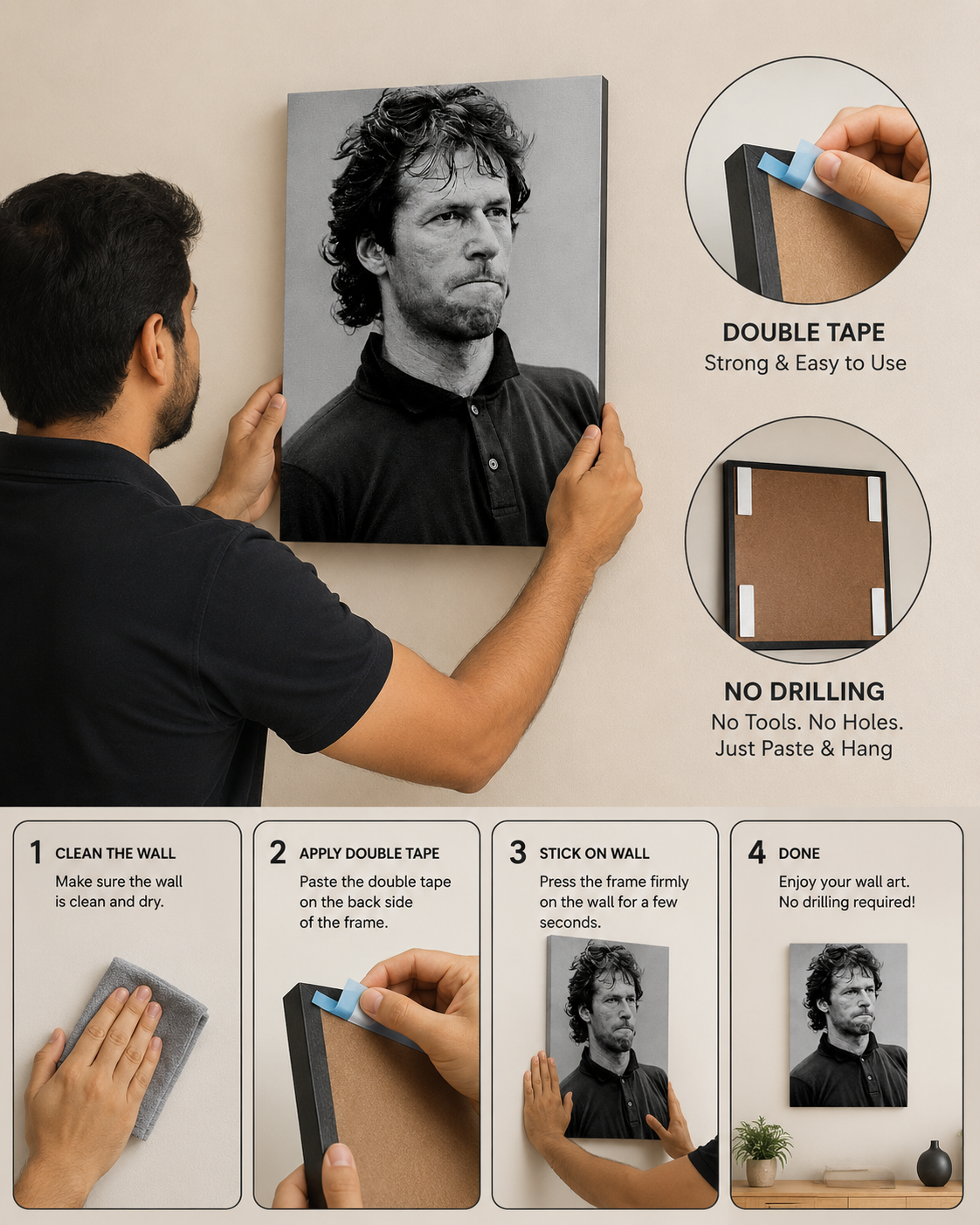 Imran Khan Printed Wall Hanging Frame | Premium Quality Wall Decor