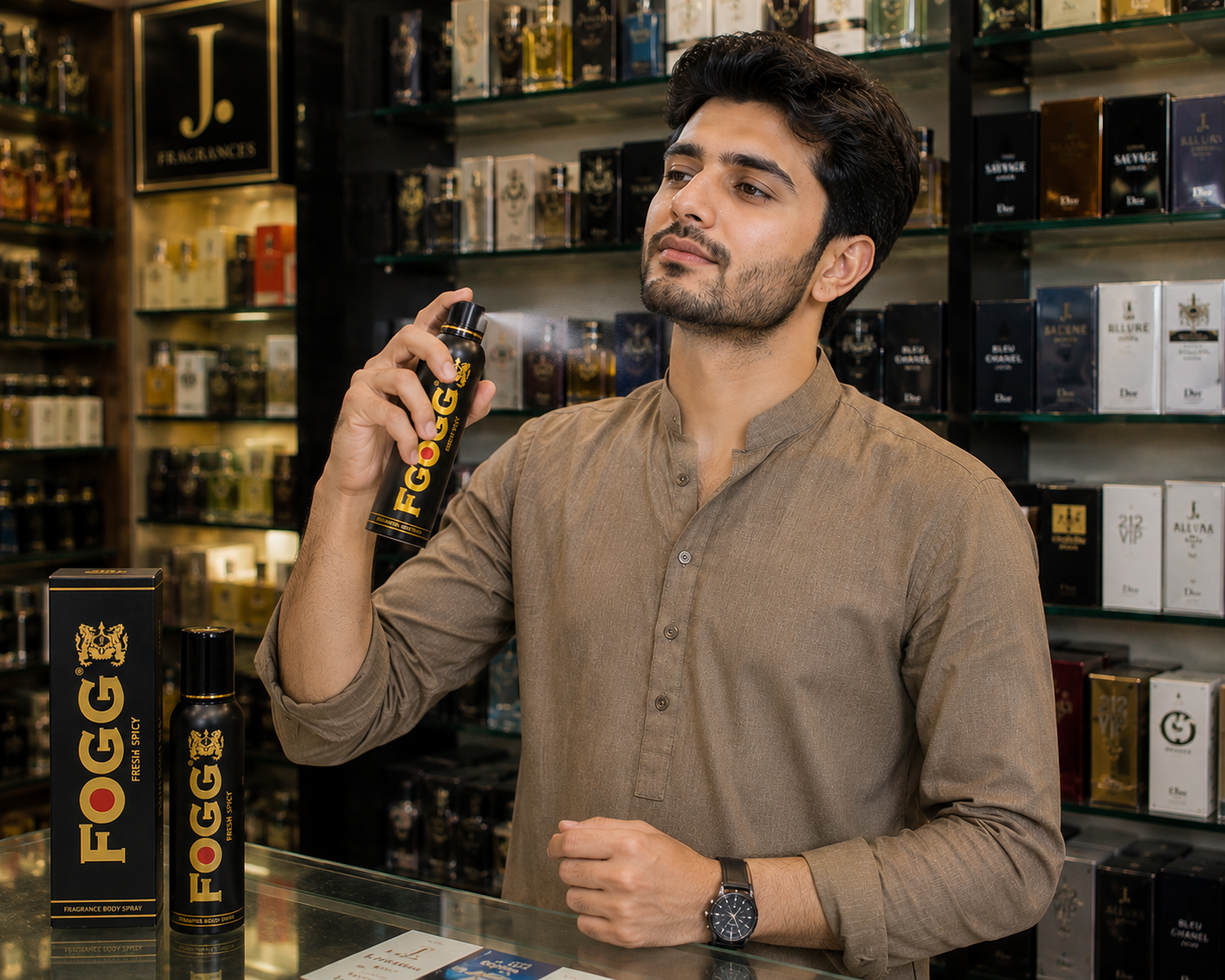 FOGG Fresh Spicy Body Spray For Men 100ml - Long Lasting Daily Wear Fragrance