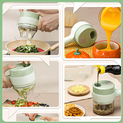 Electric Handheld Vegetable Cutter Slicer Multifunctional Food Chopper