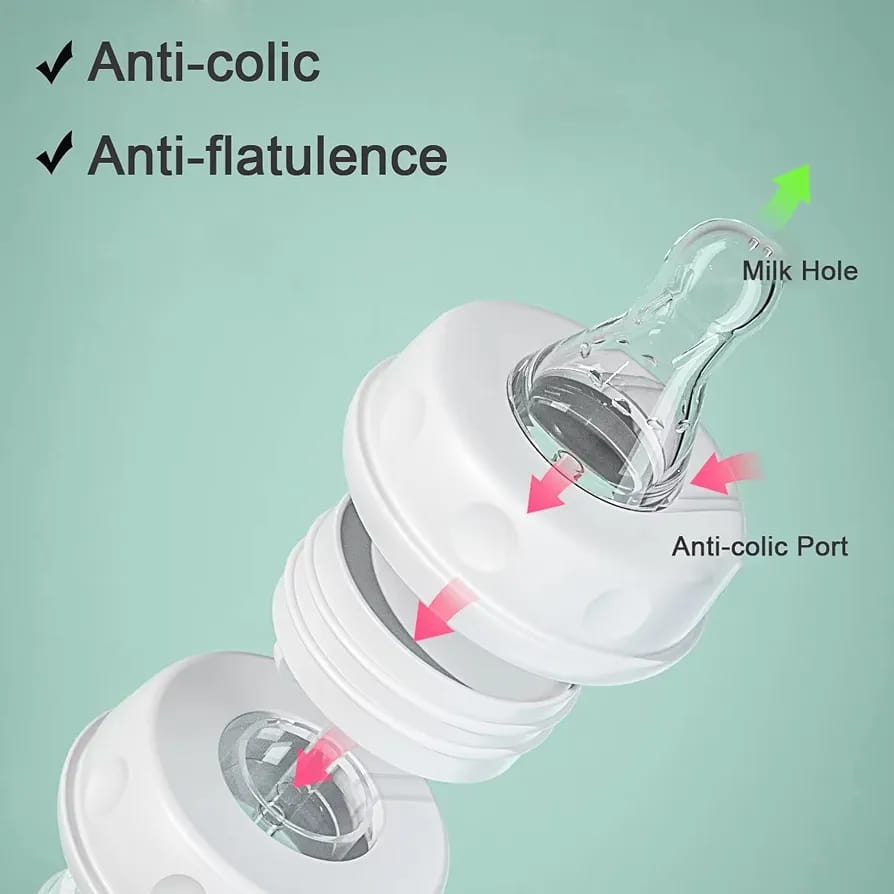 Handsfree Baby Feeding Bottle 240ml with Silicone Tube & Nipple