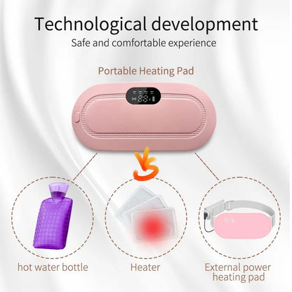 Portable Menstrual Heating Cramp Pad Belt for Women – Electric Period Pain Relief Massager