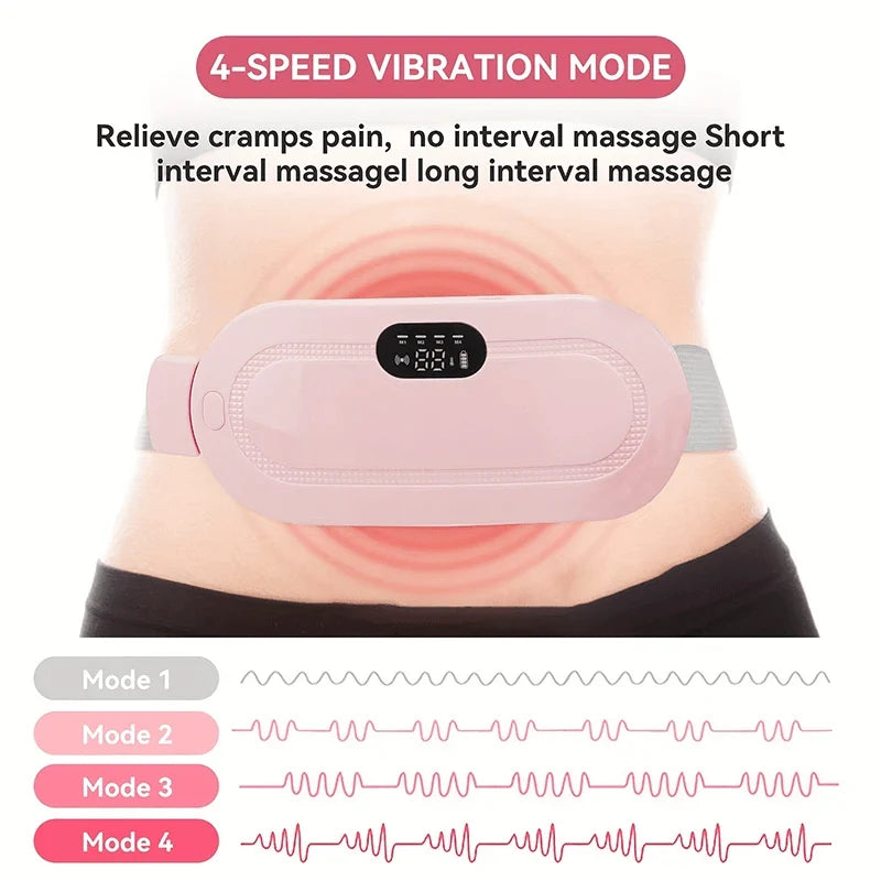 Portable Menstrual Heating Cramp Pad Belt for Women – Electric Period Pain Relief Massager