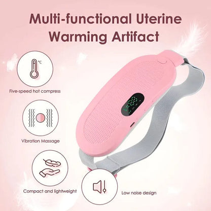 Portable Menstrual Heating Cramp Pad Belt for Women – Electric Period Pain Relief Massager